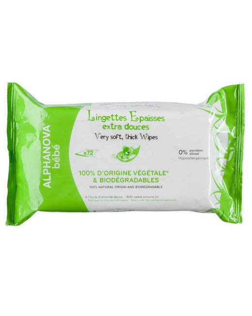Lingettes bébé bio (x72)