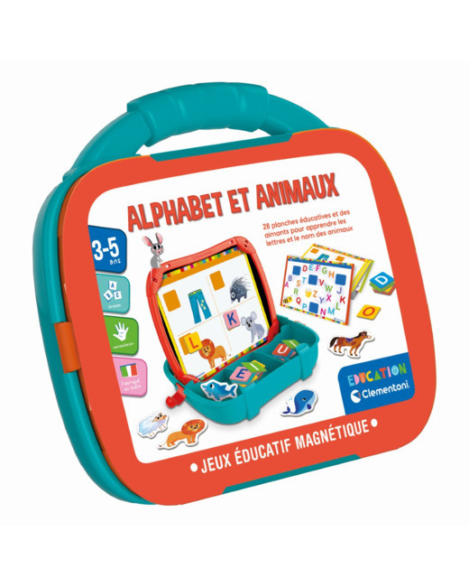 Mallette magnétique - Alphabet et animaux