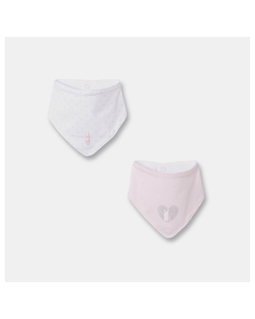 Bavoirs triangle assortis (par 2) bébé fille
