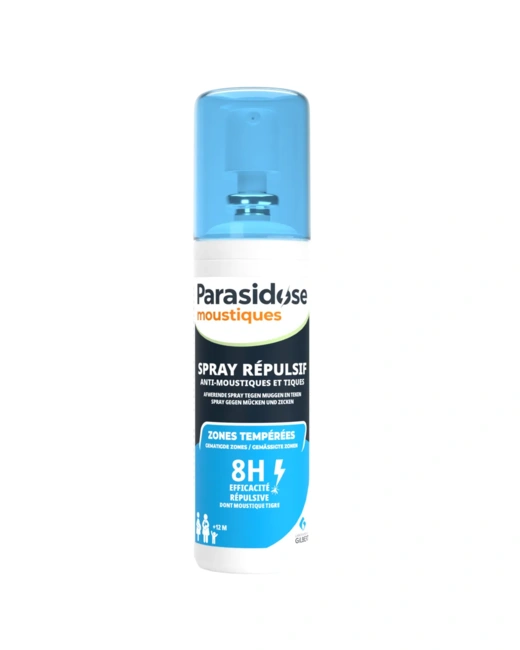 Spray répulsif anti-moustiques et tiques – Zones tempérées Parasidose