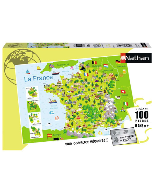 Puzzle Carte de France - de 6 ans