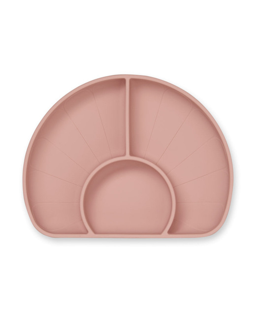 Assiette divisée à fleurs