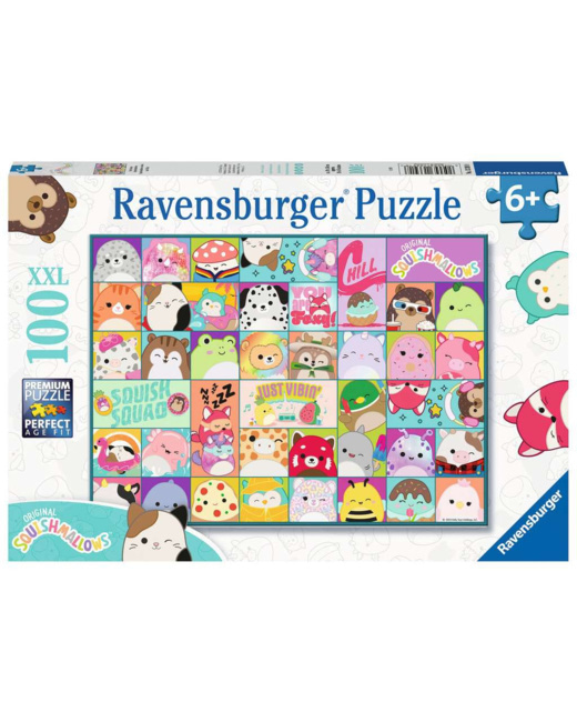 Puzzle Squishmallows colorés - de 6 ans