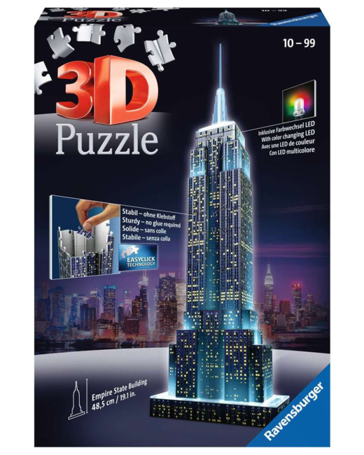 Puzzle Empire State Building illuminé - de 10 ans