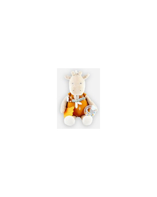 Peluche d'activités Tiga en Veloudoux et mousseline de coton BIO