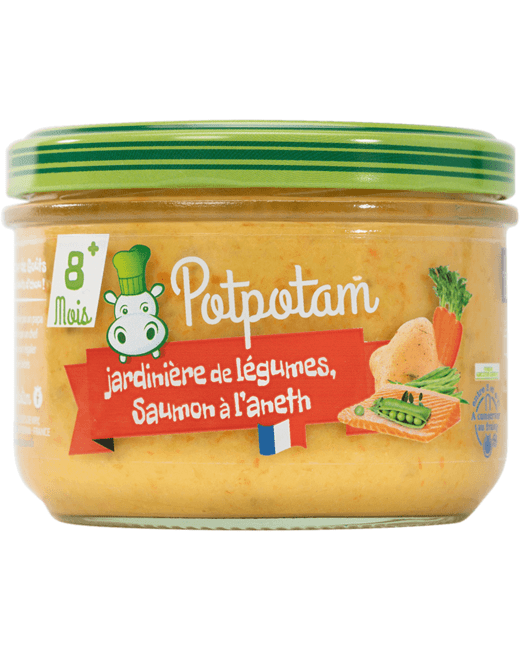 Jardinière de légumes, saumon à l'aneth