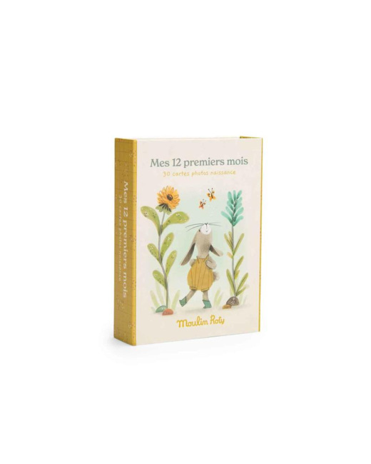 Cartes Mes 12 premiers mois Trois petits lapins