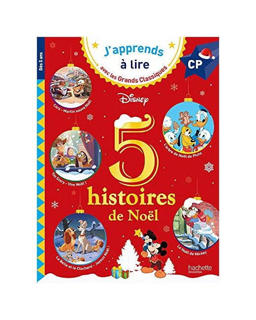 Disney - 5 histoires de Noël CP niveaux 1, 2, 3