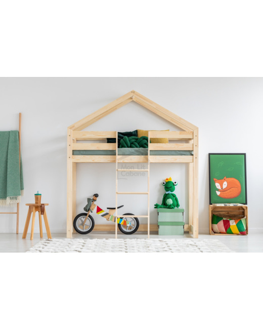 Lit mezzanine G bois naturel
