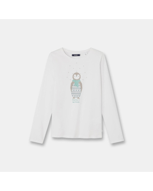 T-shirt à motif vert fille