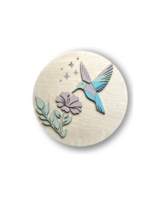 Lampe Colibri et Fleur