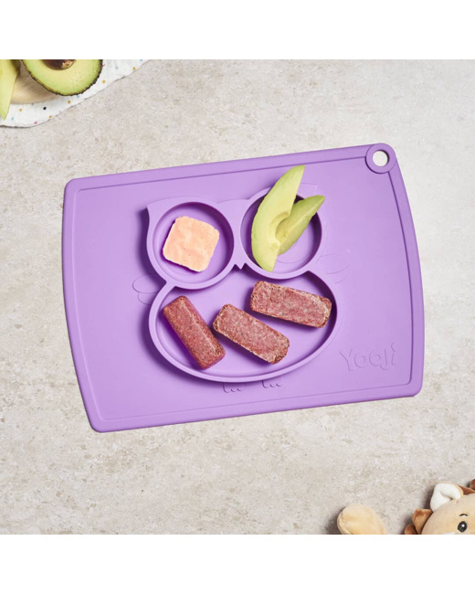 Assiette Compartimentée DME en silicone - Chouette