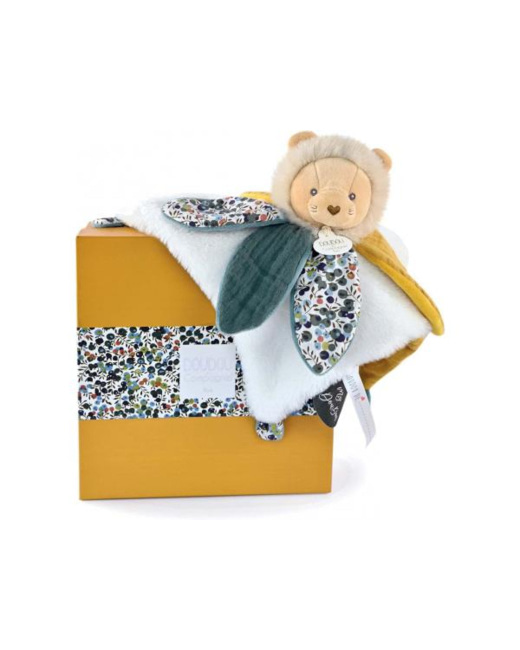 Doudou lion pétale Boh'aime