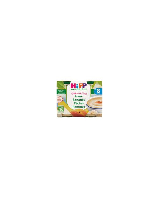 Délices de lait Brassé bananes pêches pommes 160 g dès 6 mois