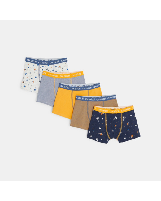 Boxers en jersey (lot de 5) garçon