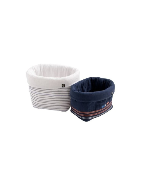 Lot de 2 panières gigogne Baby Sailor