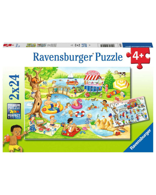 Puzzle Loisirs au lac - de 4 ans