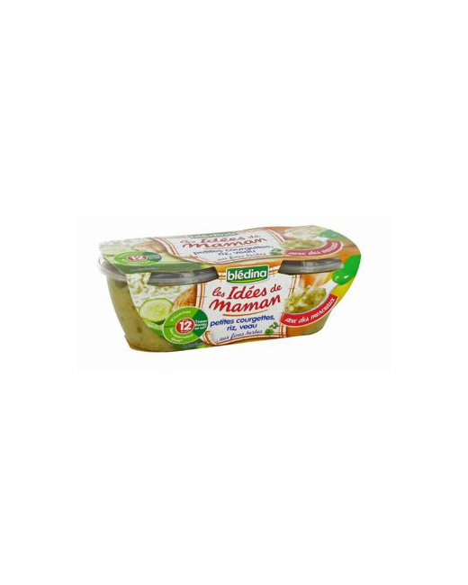 LES IDEES DE MAMAN - Plat petites courgettes riz et veau
