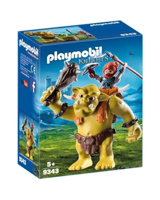 Playmobil Knights - Troll géant et soldat nain