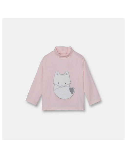 T-shirt col roulé à motif