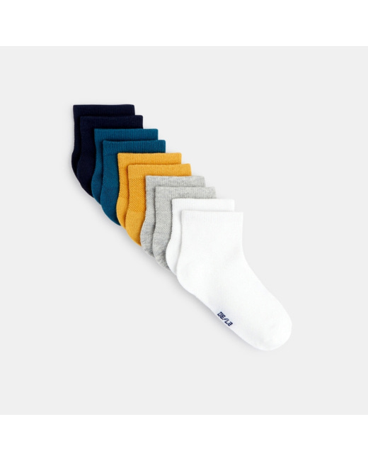 Socquettes unies (lot de 5) garçon