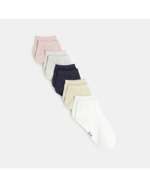 Socquettes pailletées (lot de 5) fille