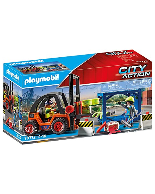 Playmobil City Action  - Chariot élévateur avec cargaison