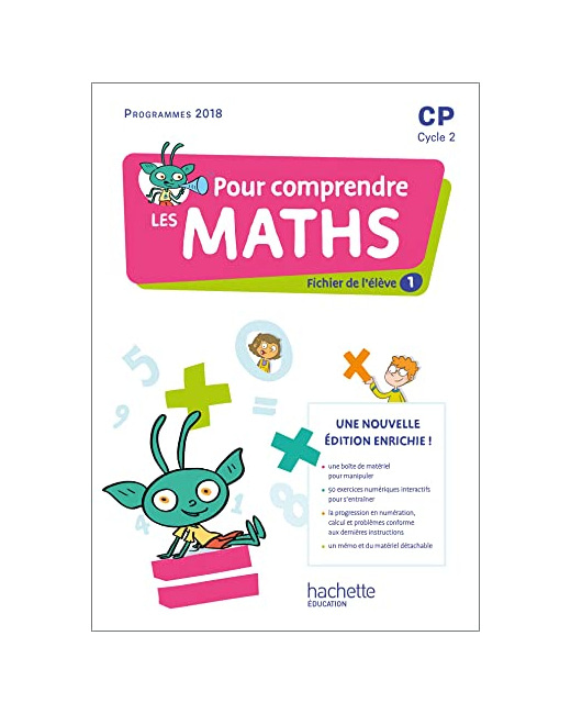 Pour comprendre les maths CP - Fichiers élève 1 et 2 + Mémo + Pages matériel - Ed. 2022