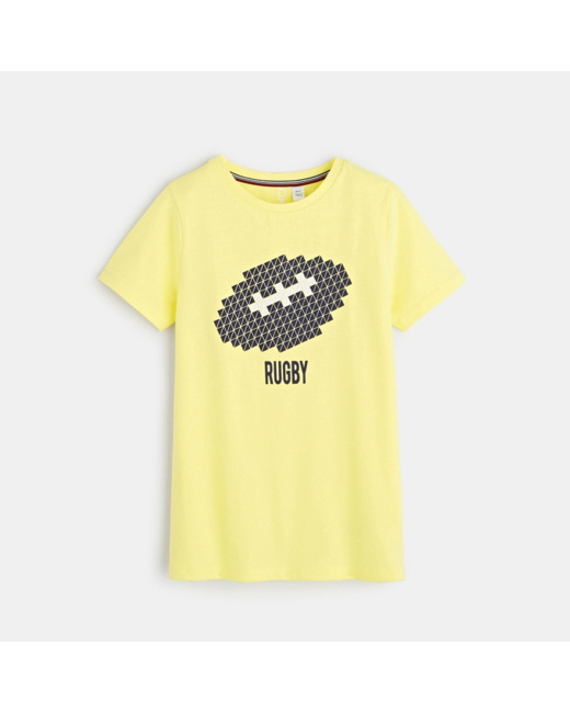T-shirt manches courtes jaune garçon