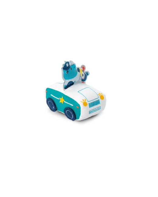 Voiture à friction en tissu Marius le rhinoceros