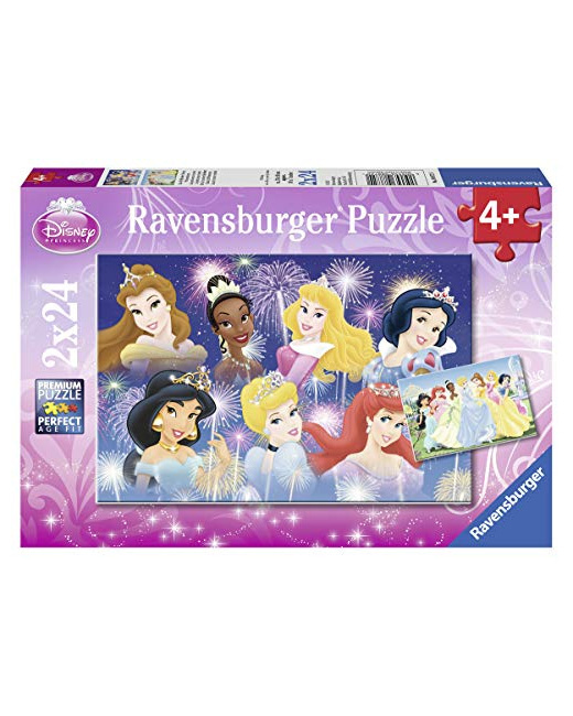 Puzzle - Les princesses réunies - Princesses Disney - 2x24 pièces