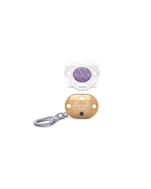 Pack sucette et attache-sucette Ethnic Couture