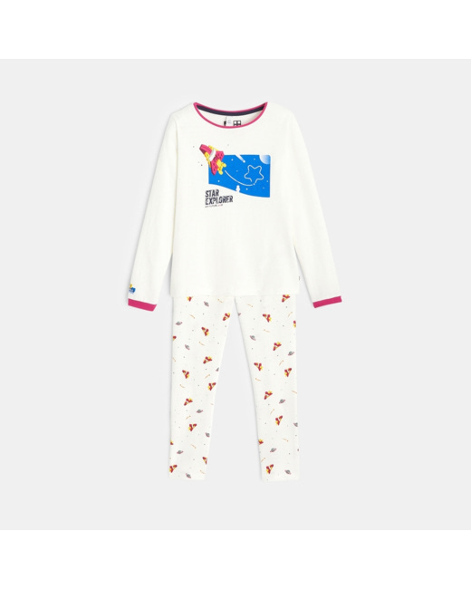 Pyjama 2 pièces Lego® blanc fille