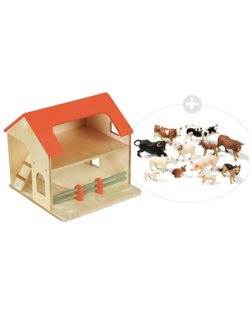 Maxi lot la petite étable + 12 animaux