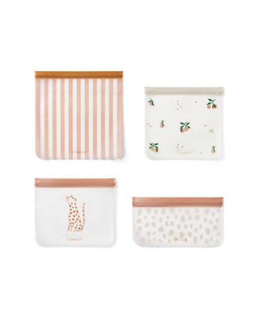 Lot de 4 pochettes Clive Tuscany rose multi mix