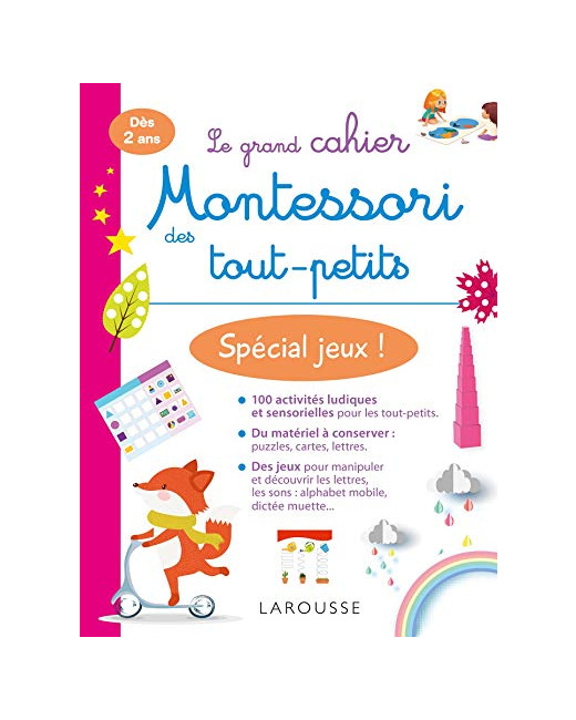 Mon grand cahier Montessori des tout-petits Spécial jeux