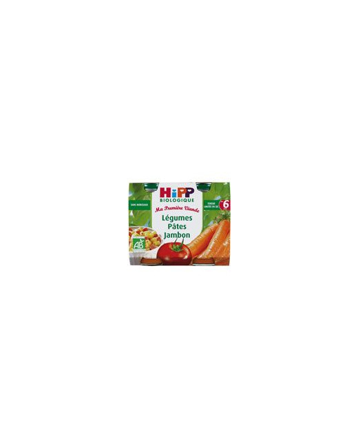 Légumes pâtes jambon 190g dès 6 mois
