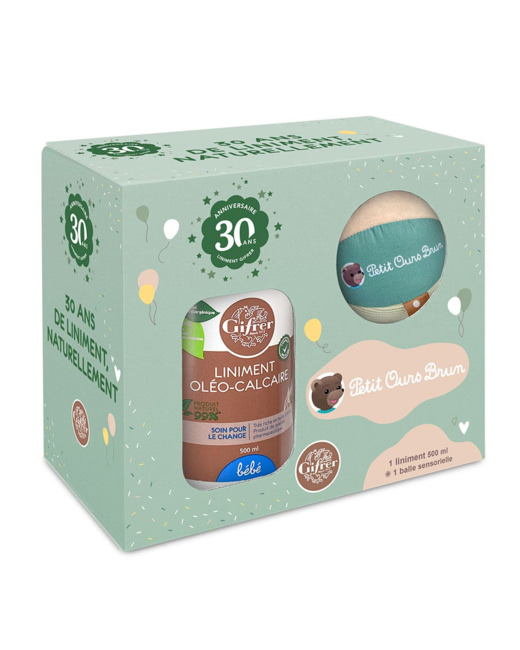 Coffret Liniment Oléo-Calcaire + Balle Sensorielle