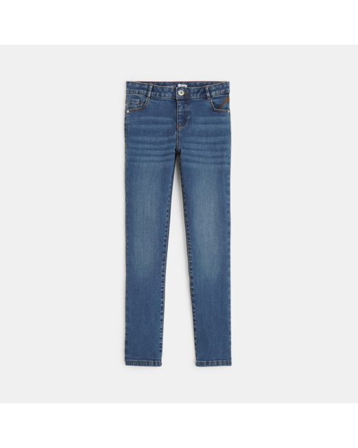 Jean slim hyper-stretch bleu fille