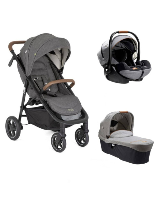Poussette trio mytrax pro shell + siège auto i-level recline + nacelle ramble xl 