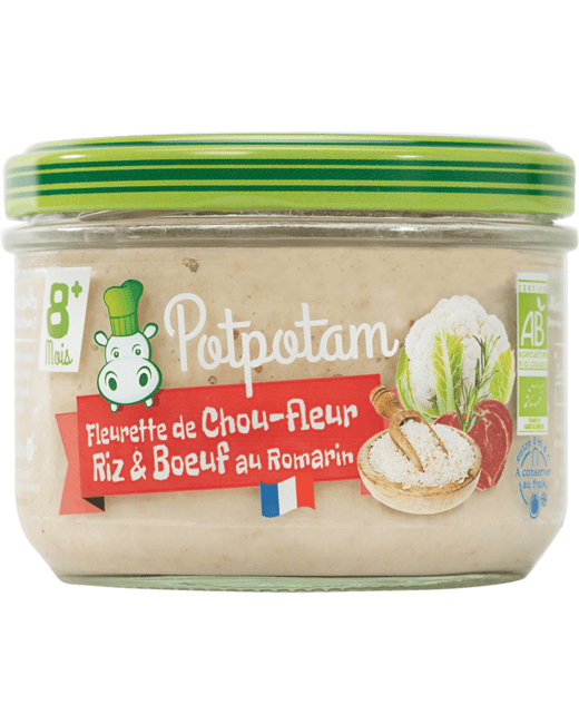 Fleurette de chou-fleur riz & bœuf au romarin