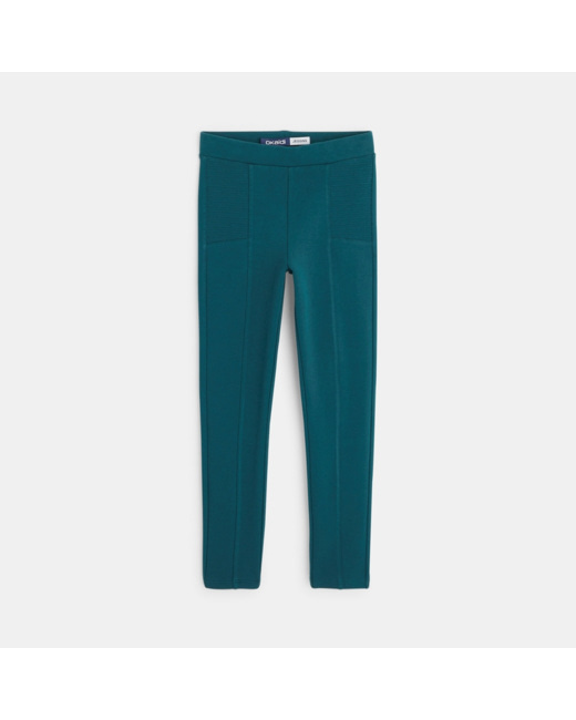 Leggings en jersey milano uni vert fille