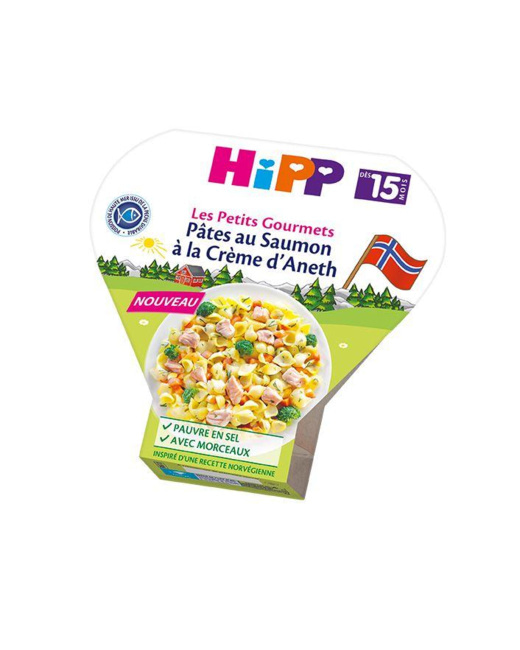Pâtes au Saumon à la Crème d'Aneth - dès 15 mois