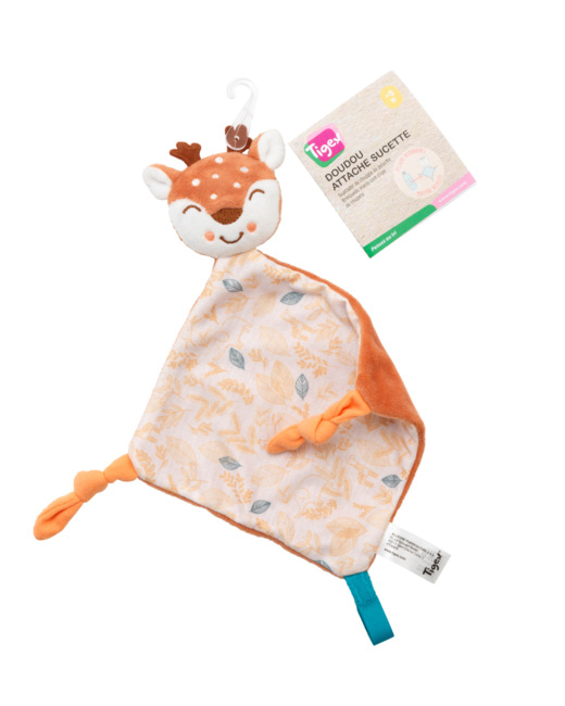 Doudou attache-sucette