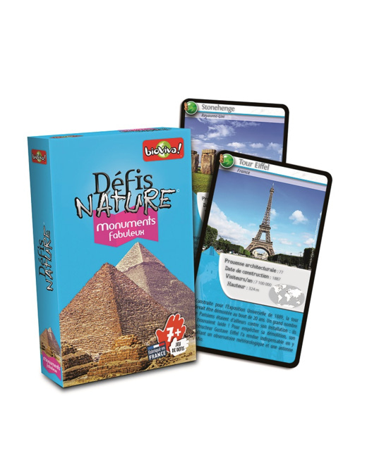 Jeu éducatif Defis nature monuments fabuleux