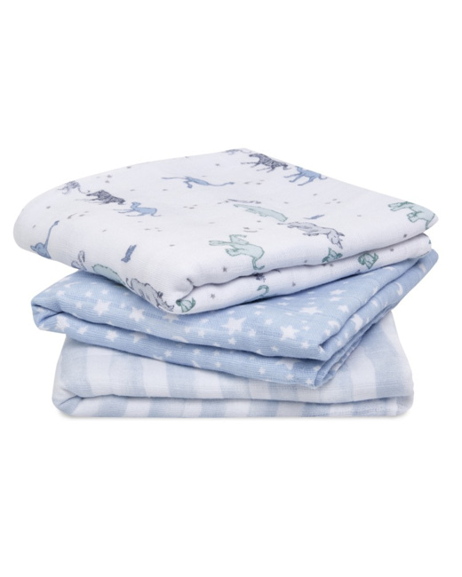 Lot de 3 musy-langes en mousseline de coton - Rising Star