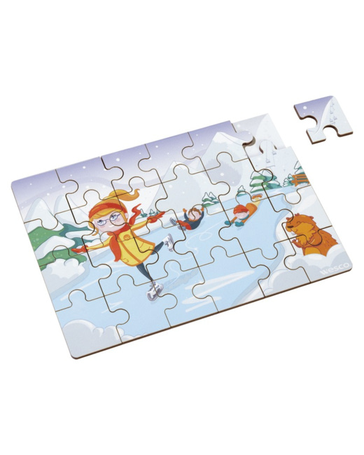 Puzzle les saisons l'hiver