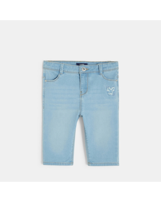 Bermuda en jean bleu fille