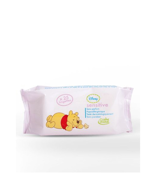 Lingettes Bébé Sensitive Winnie (x 25)