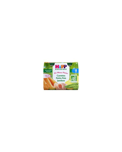 Carottes petits pois jambon 190 g dès 8 mois